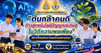 อบรมต้นกล้าคนดี ก้าวสู่ยุค AI ในวิถีพอเพียง
